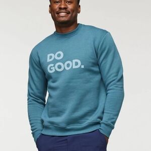 Mens Cotopaxi Blue 'Do Good' Organic Cotton Sweatshirt